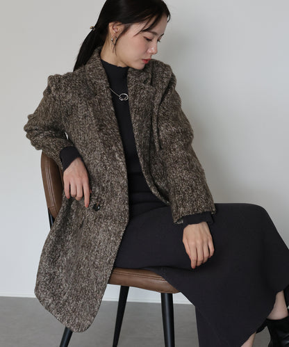 【早割5％OFF】[J by blue]シャギーハーフコート