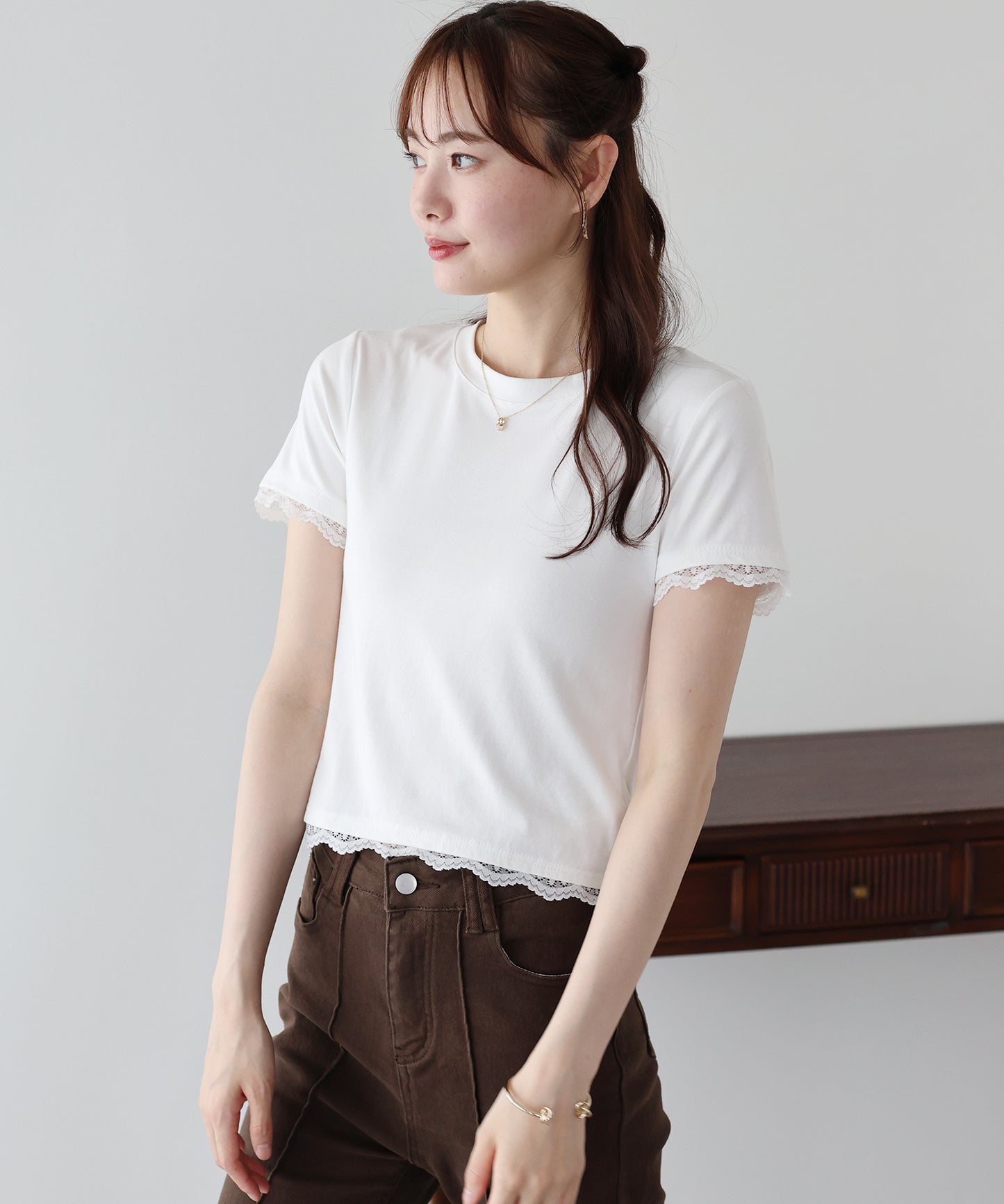 レースドッキングTシャツ【メール便】