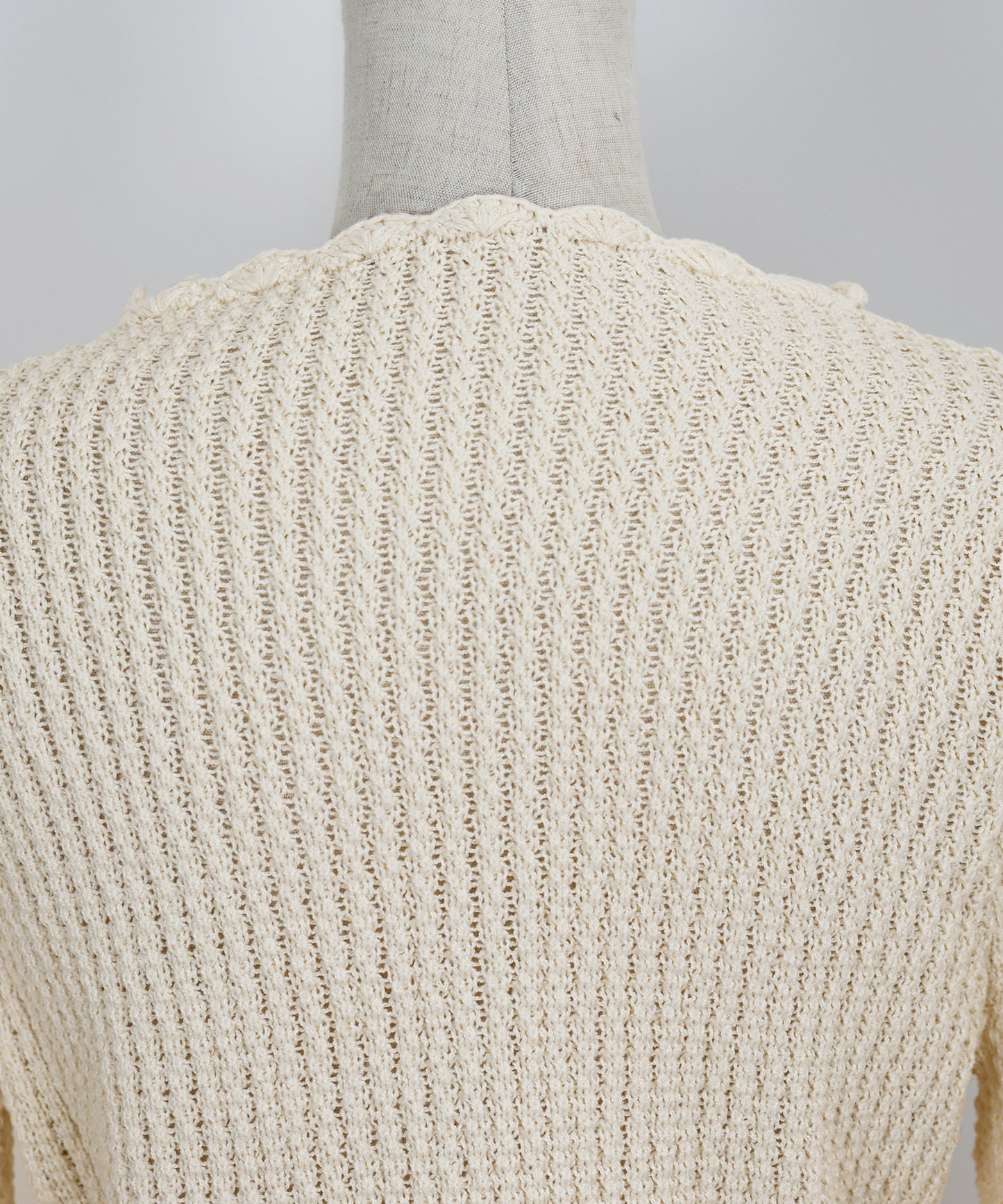 【TIME SALE】パールボタンペプラムニット