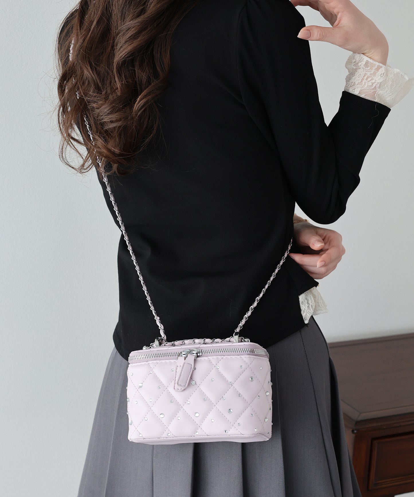 ビジューバニティバッグ