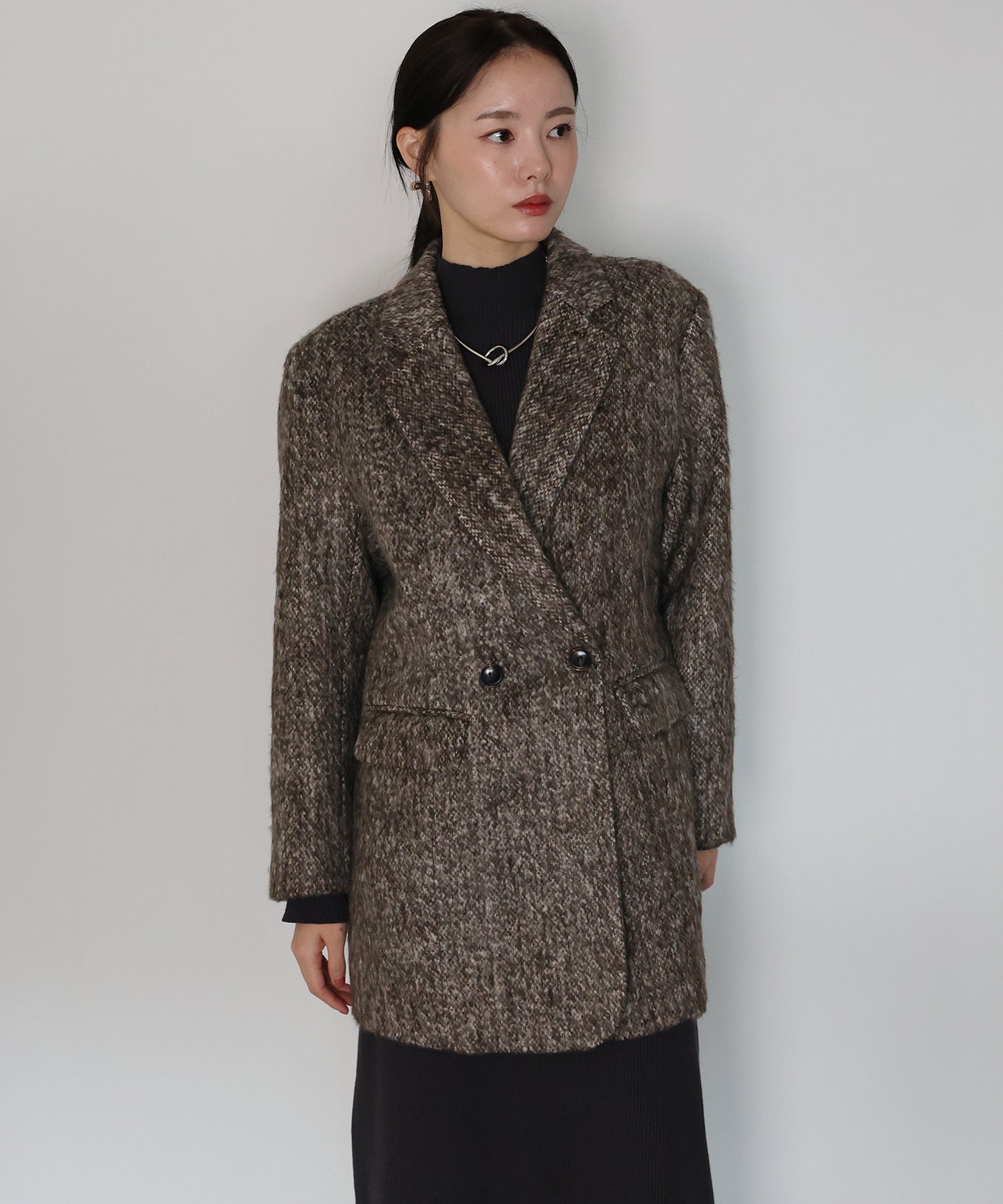 【早割5％OFF】[J by blue]シャギーハーフコート