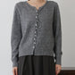パールボタンラメカーディガン