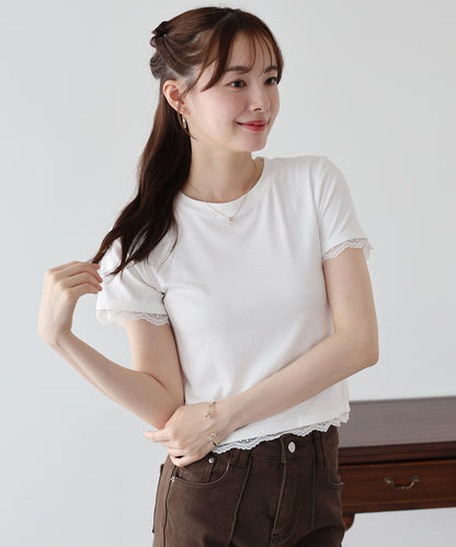 レースドッキングTシャツ【メール便】