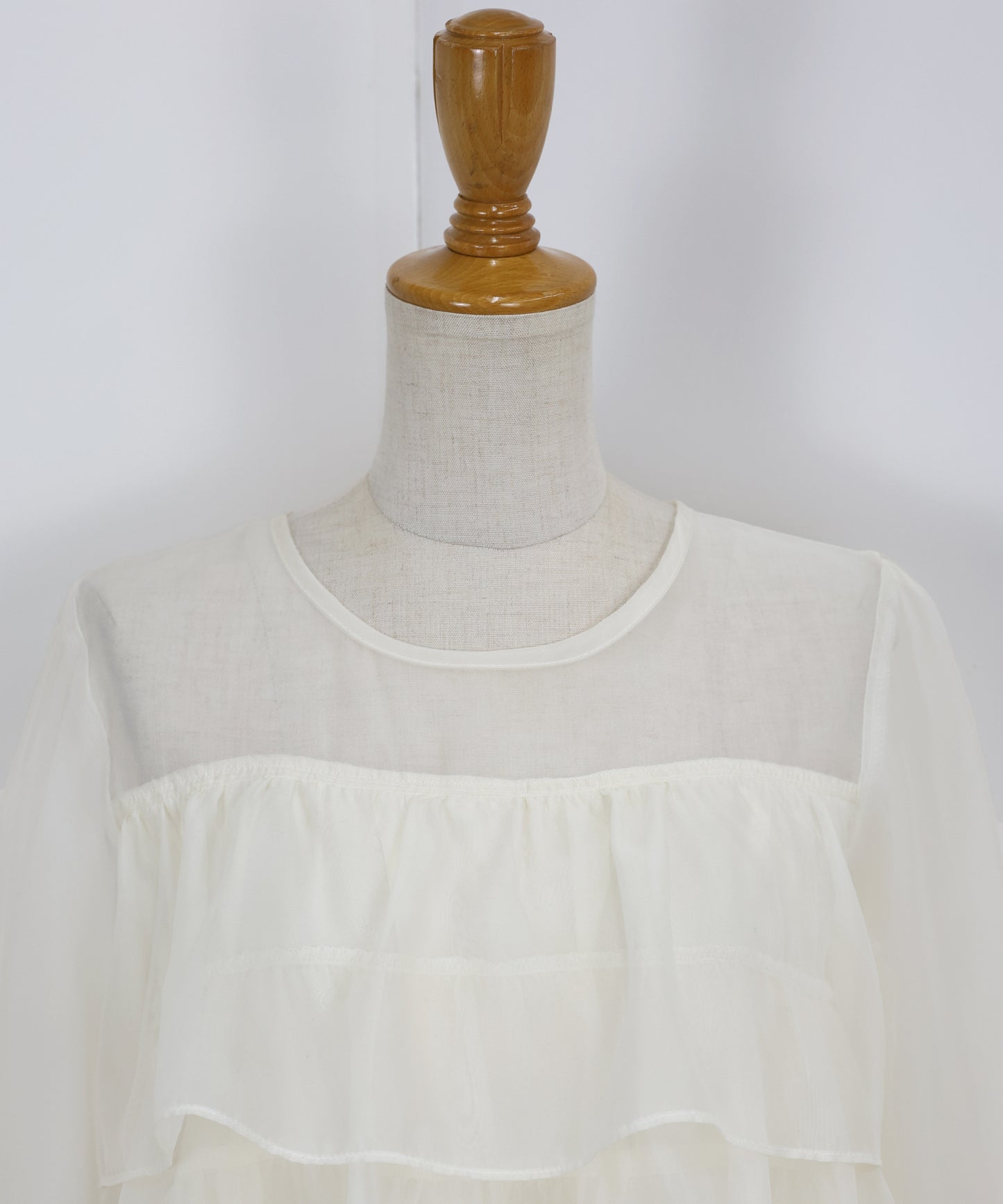 【TIME SALE】シアーティアードブラウス【ネコポス】