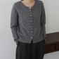 パールボタンラメカーディガン