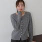 パールボタンラメカーディガン