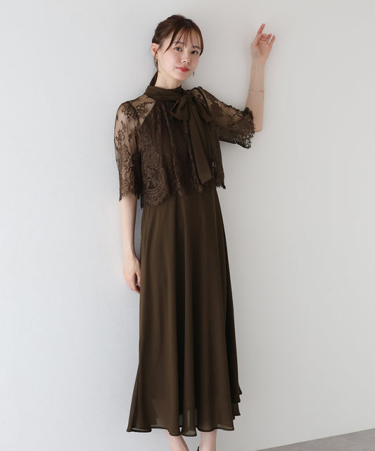 【SALE】ケープドッキングドレス