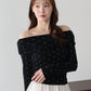 【早割5％OFF】ドットオフショルダーカットソー【メール便】