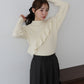 【早割5％OFF】アシメフリルリブニット