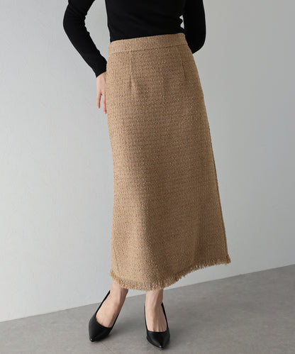 【SALE】ウールツイードタイトスカート[J by blue]