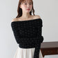 【早割5％OFF】ドットオフショルダーカットソー【メール便】