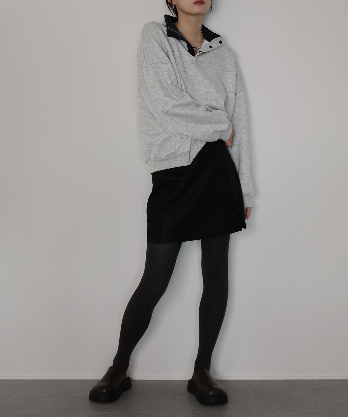 【早割5％OFF】裏起毛バイカラースウェット