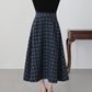 【早割5％OFF】ツイードチェックフレアスカート