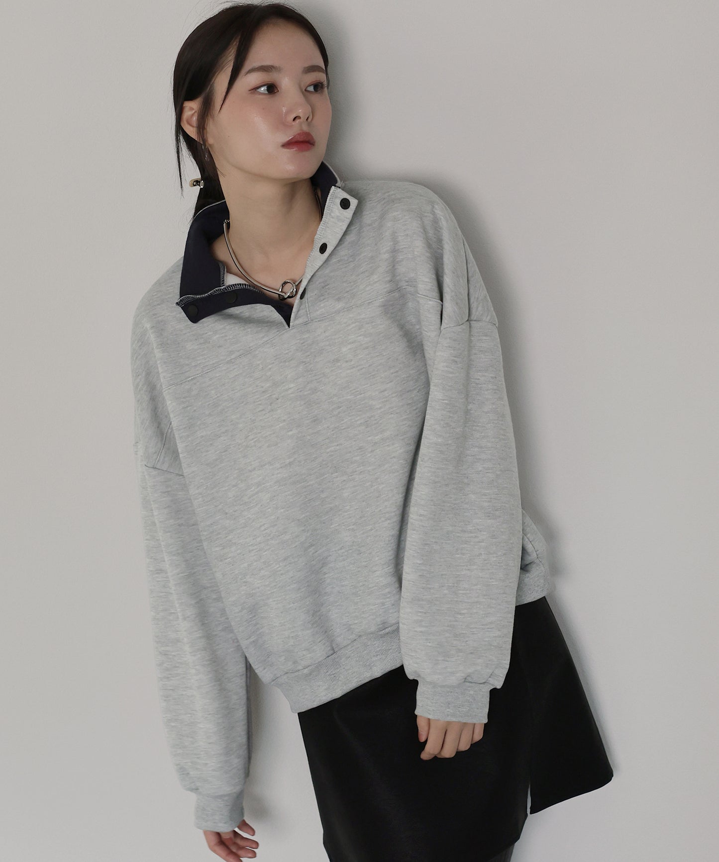 【早割5％OFF】裏起毛バイカラースウェット