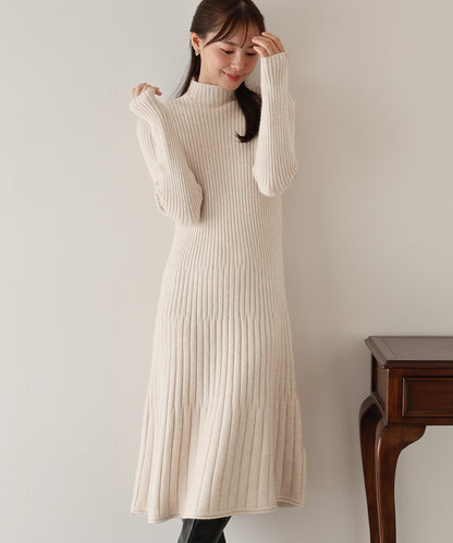 【早割5％OFF】リブニットワンピース