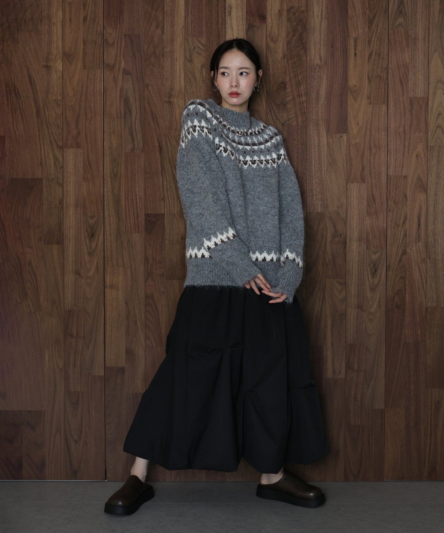 アーガイルニット