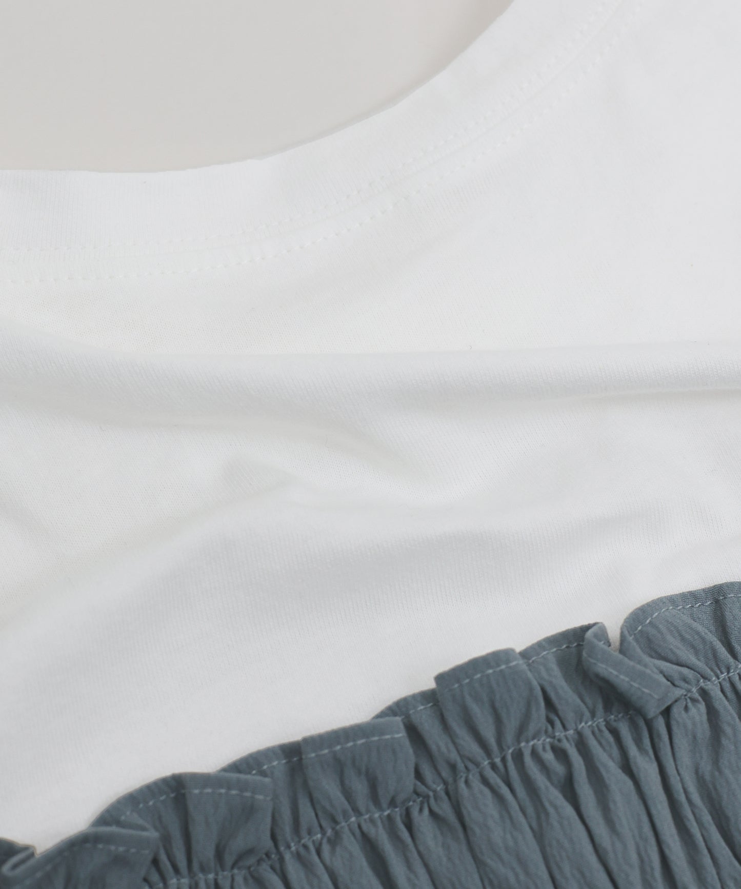 【TIME SALE】シャーリングビスチェドッキングカットソー【ネコポス】