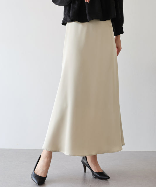 【SALE／50%OFF】サテンマーメイドスカート