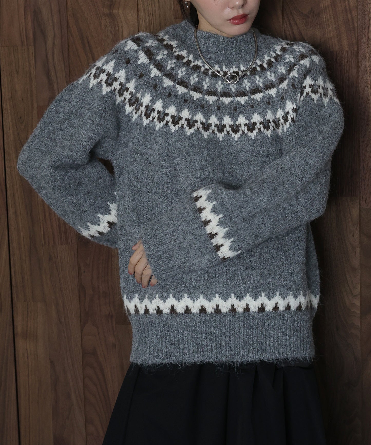 アーガイルニット