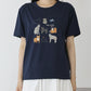 【TIME SALE】リボンDOGS半袖Tシャツ【ネコポス】