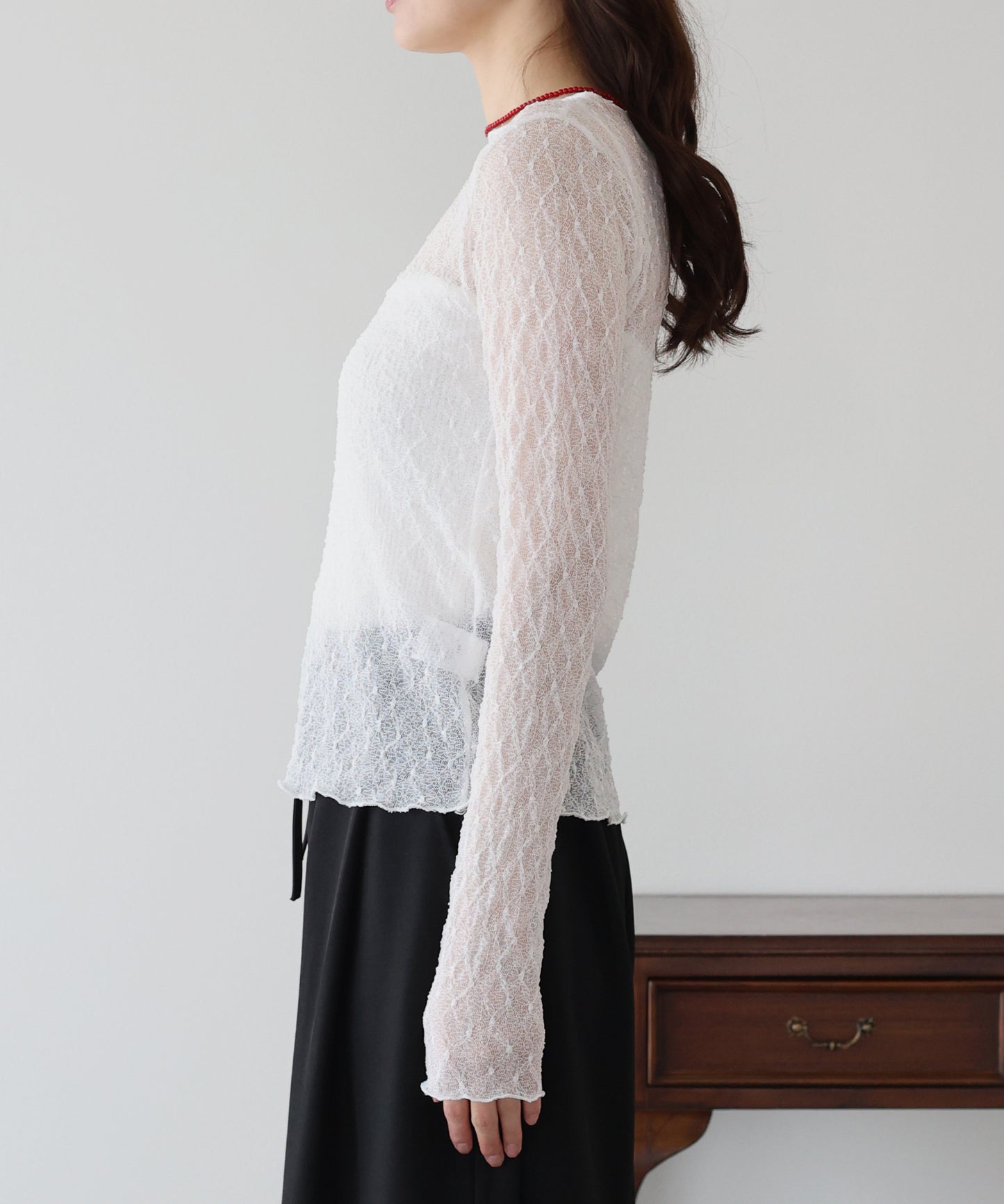 【早割5％OFF】ぽこぽこシアージャガードトップス【ネコポス】