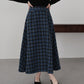 【早割5％OFF】ツイードチェックフレアスカート