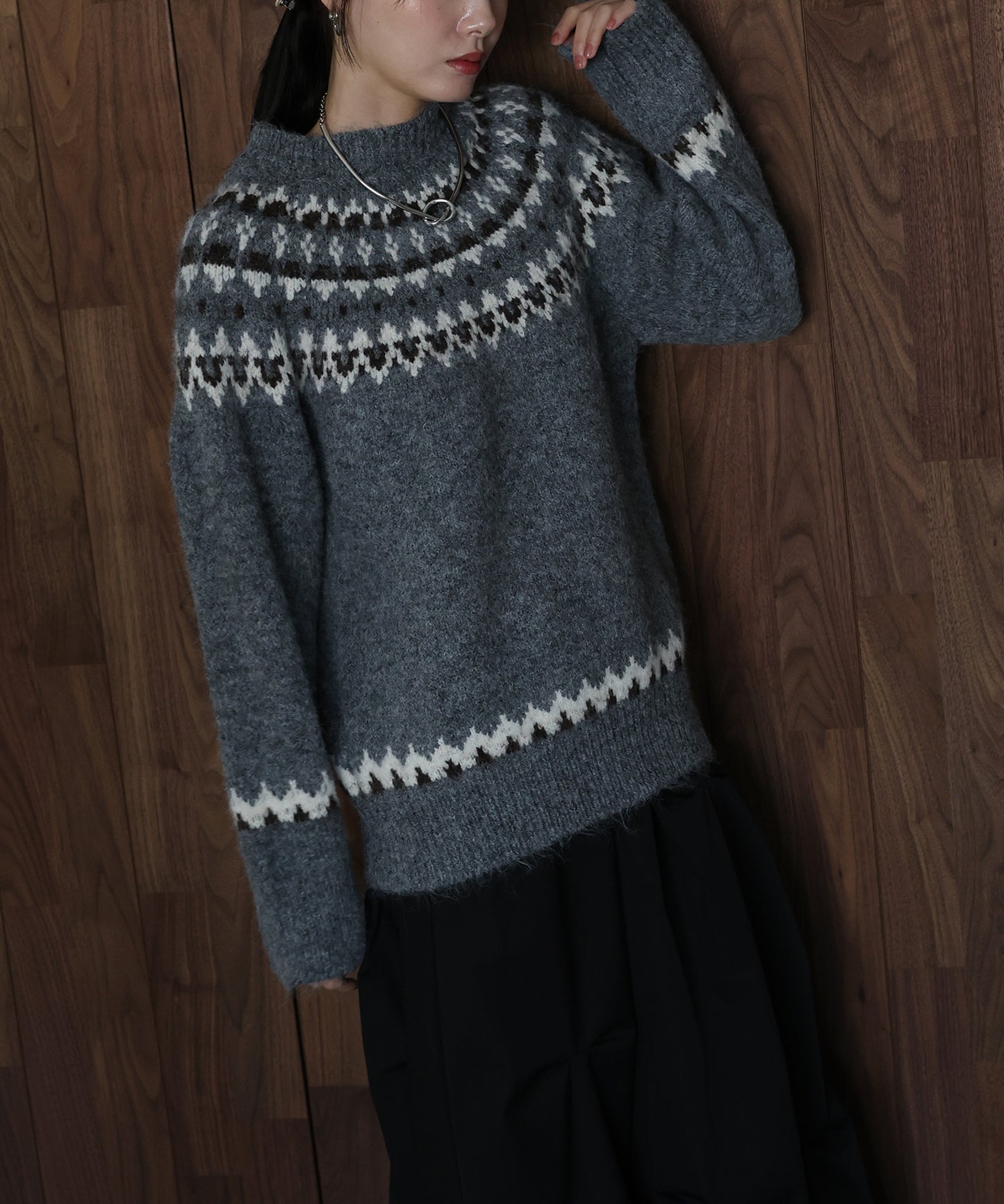 【早割5％OFF】アーガイルニット