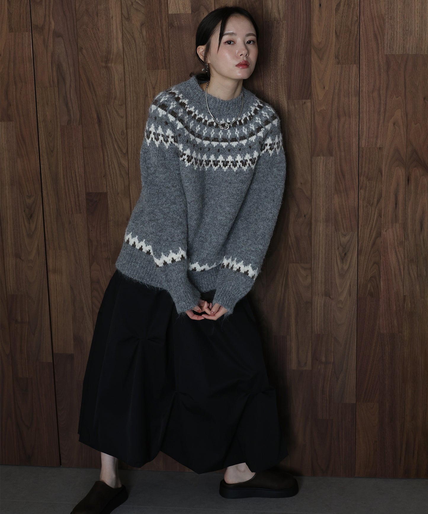 アーガイルニット