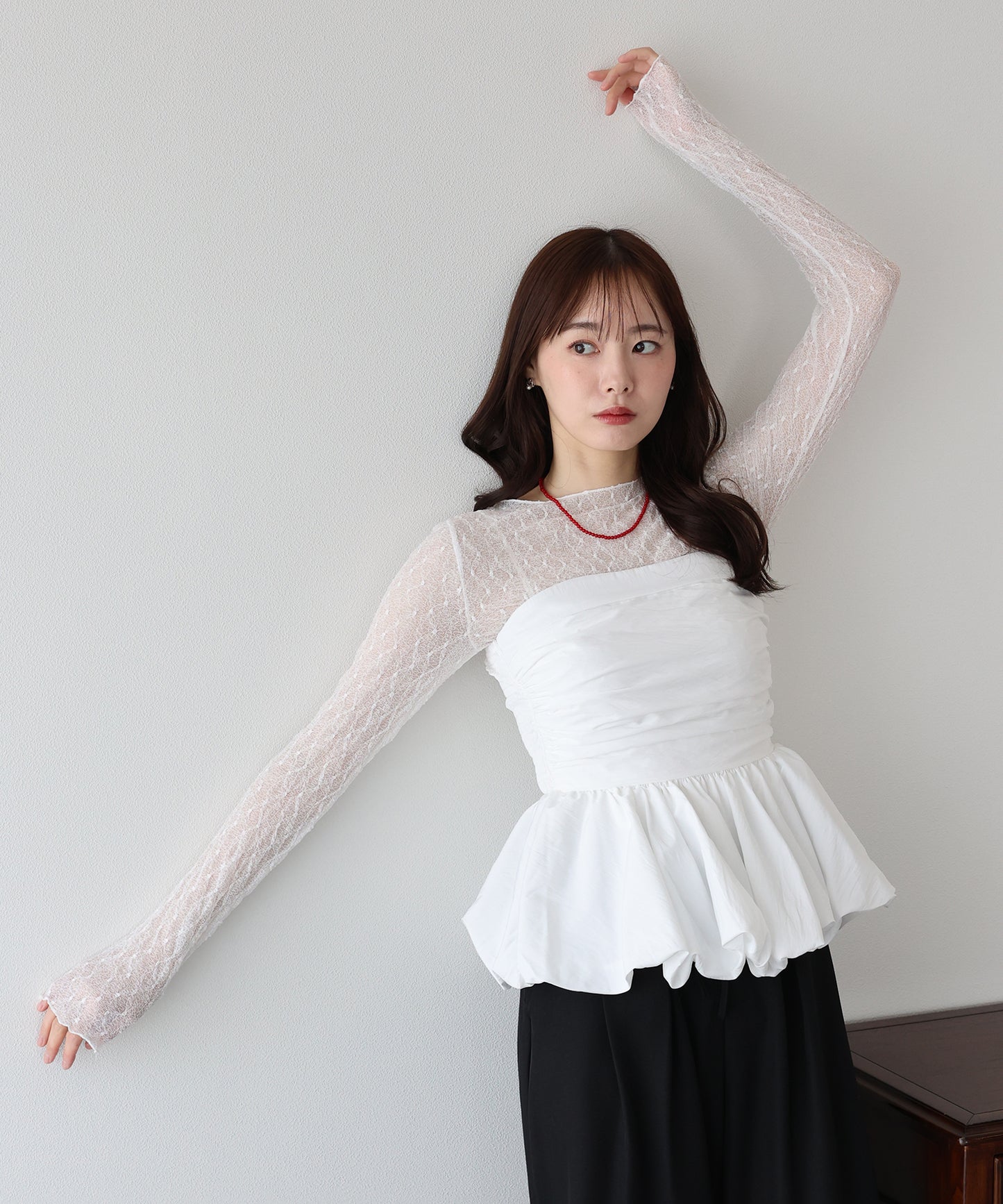 【早割5％OFF】ぽこぽこシアージャガードトップス【ネコポス】