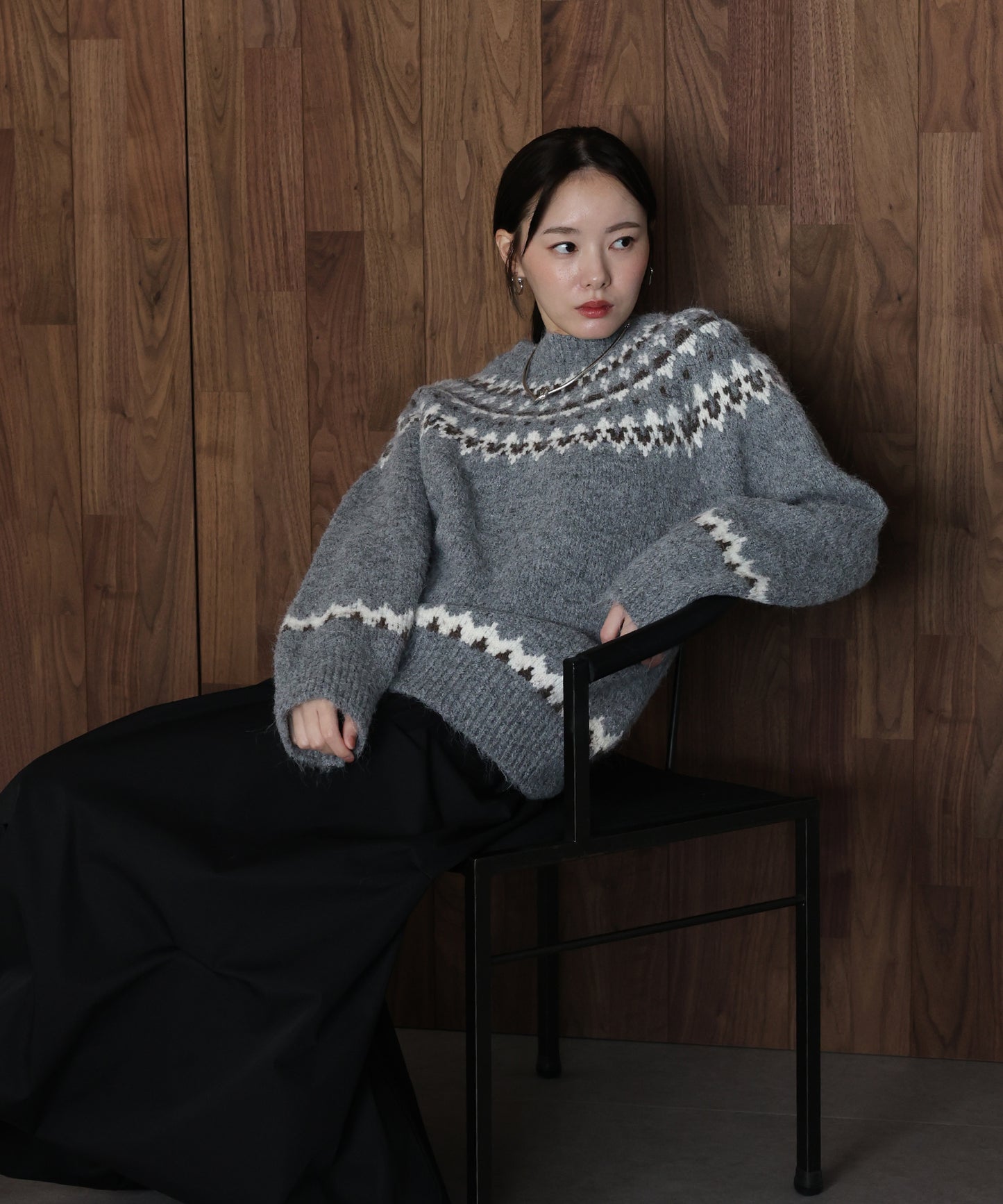 アーガイルニット