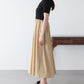 【SALE】フロントシャーリングドッキングワンピース