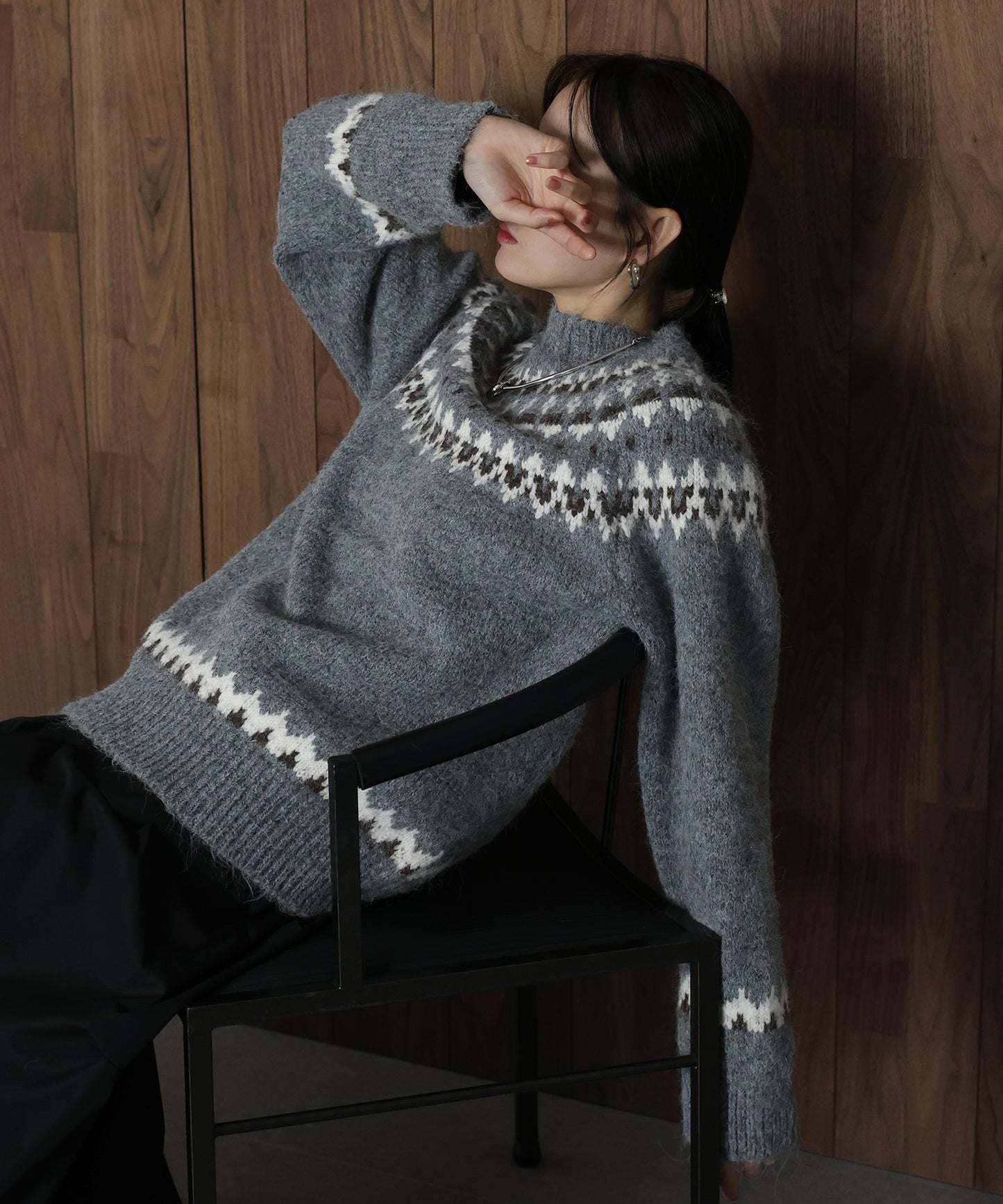 アーガイルニット