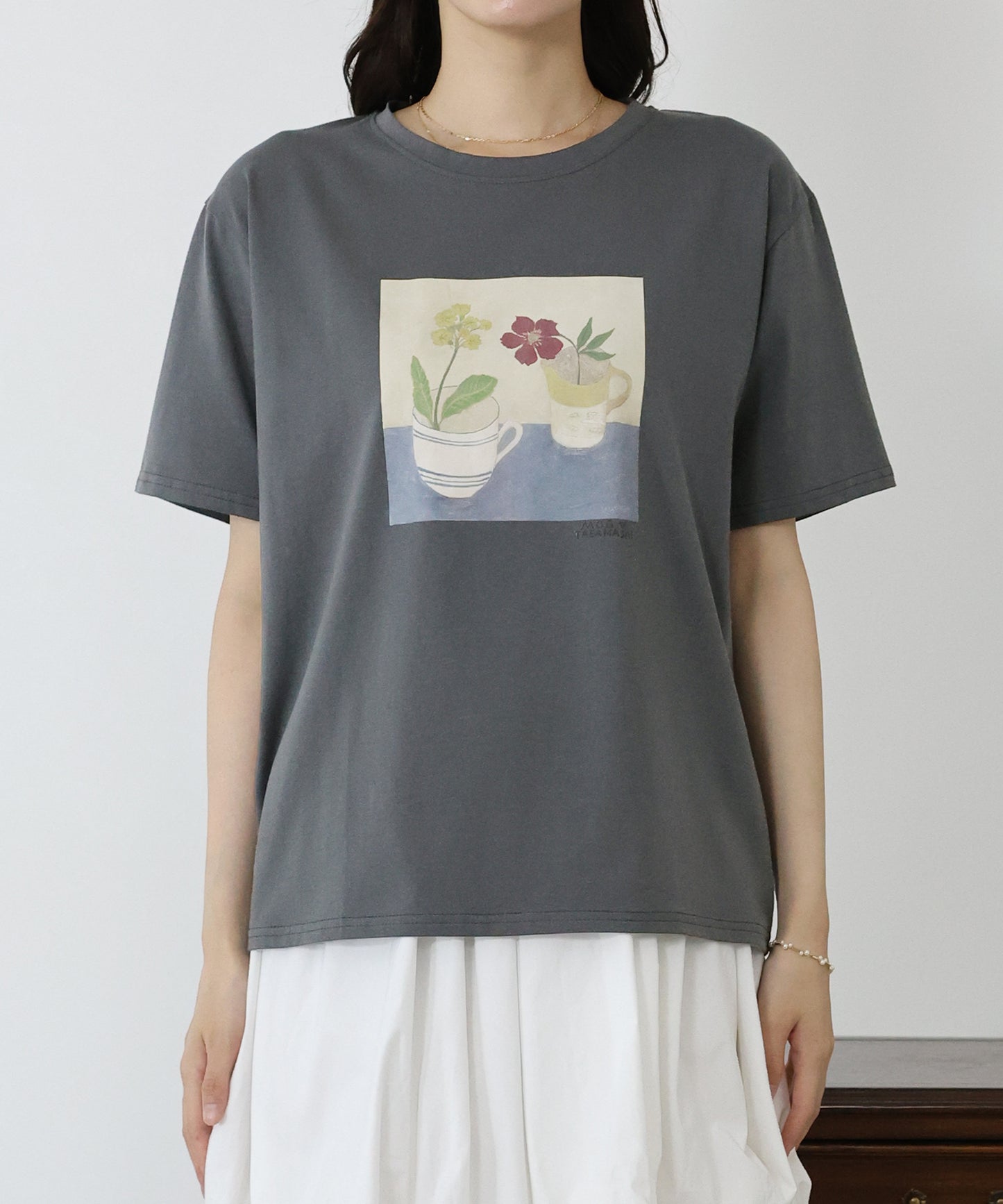 フラワーアートTシャツ【ネコポス】