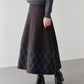 チェック柄ニットスカート