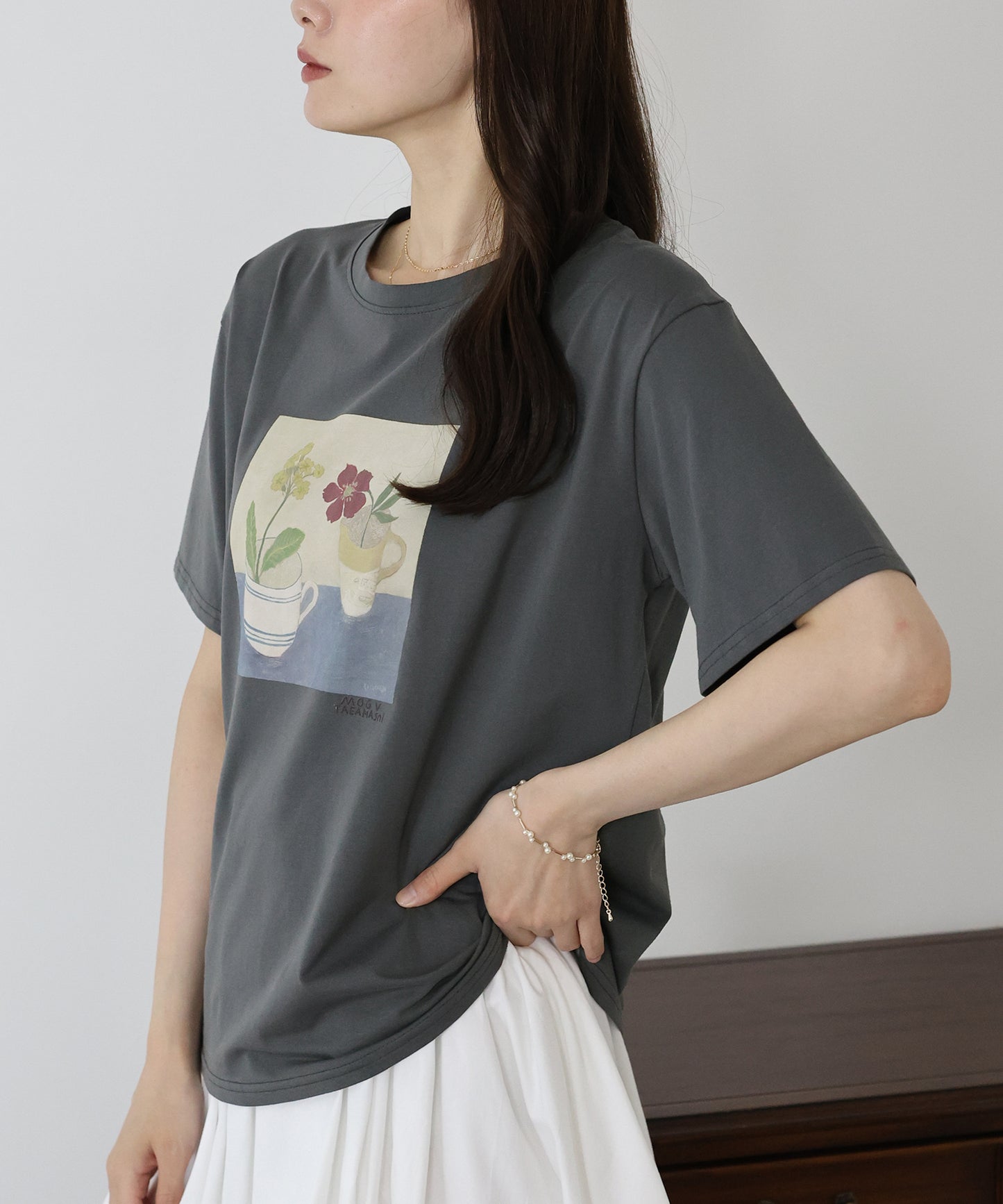 フラワーアートTシャツ【ネコポス】