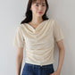 【TIME SALE】シアーベロアドレープTシャツ【ネコポス】