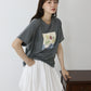 フラワーアートTシャツ【ネコポス】