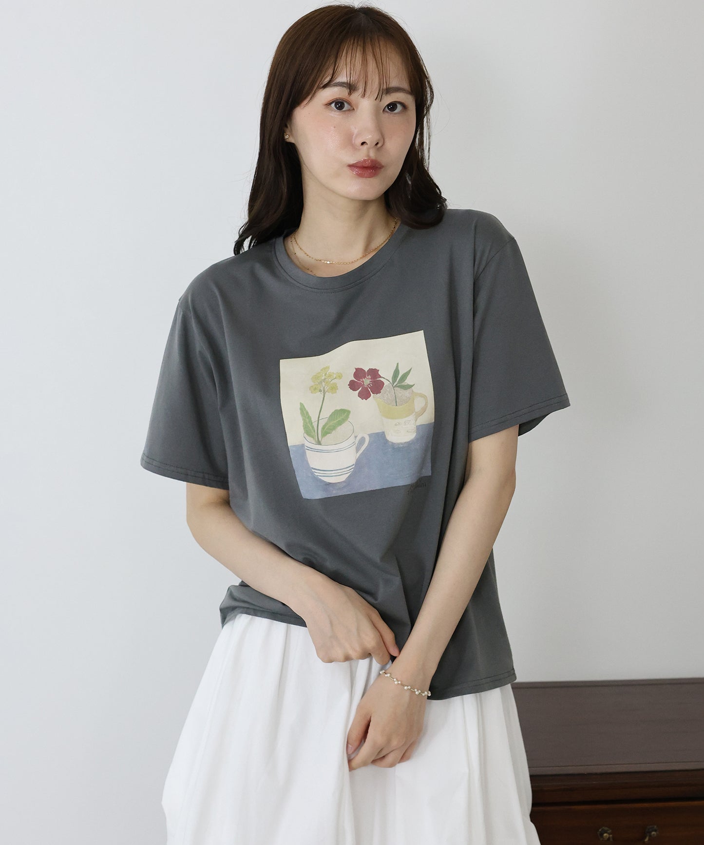 フラワーアートTシャツ【ネコポス】