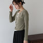 【早割5％OFF】リボン付きレイヤード風トップス