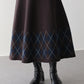チェック柄ニットスカート