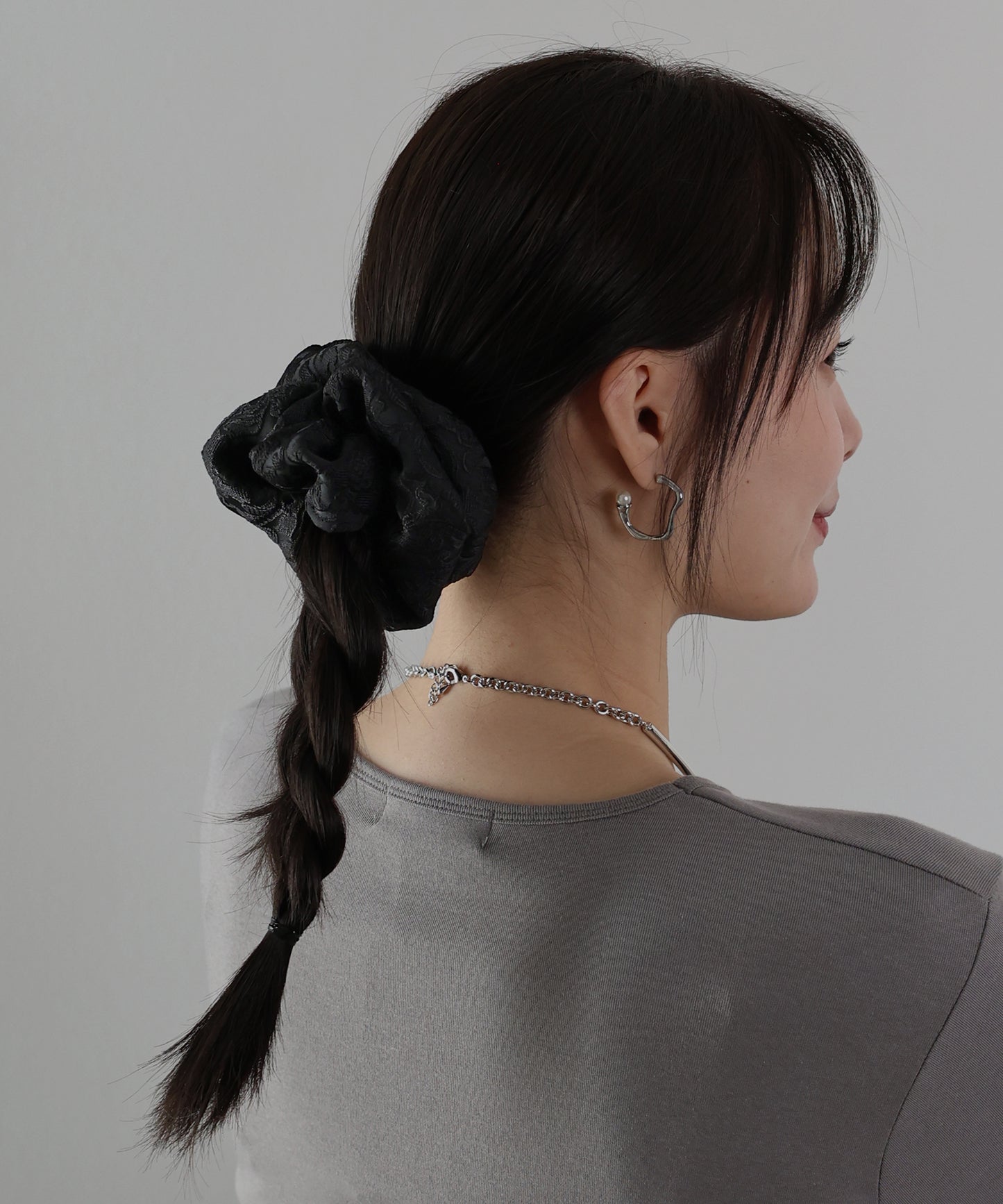 【早割5％OFF】ジャガードサテンシュシュ【ネコポス】