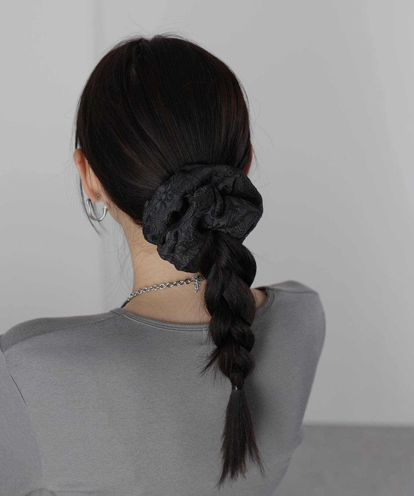 【早割5％OFF】ジャガードサテンシュシュ【ネコポス】