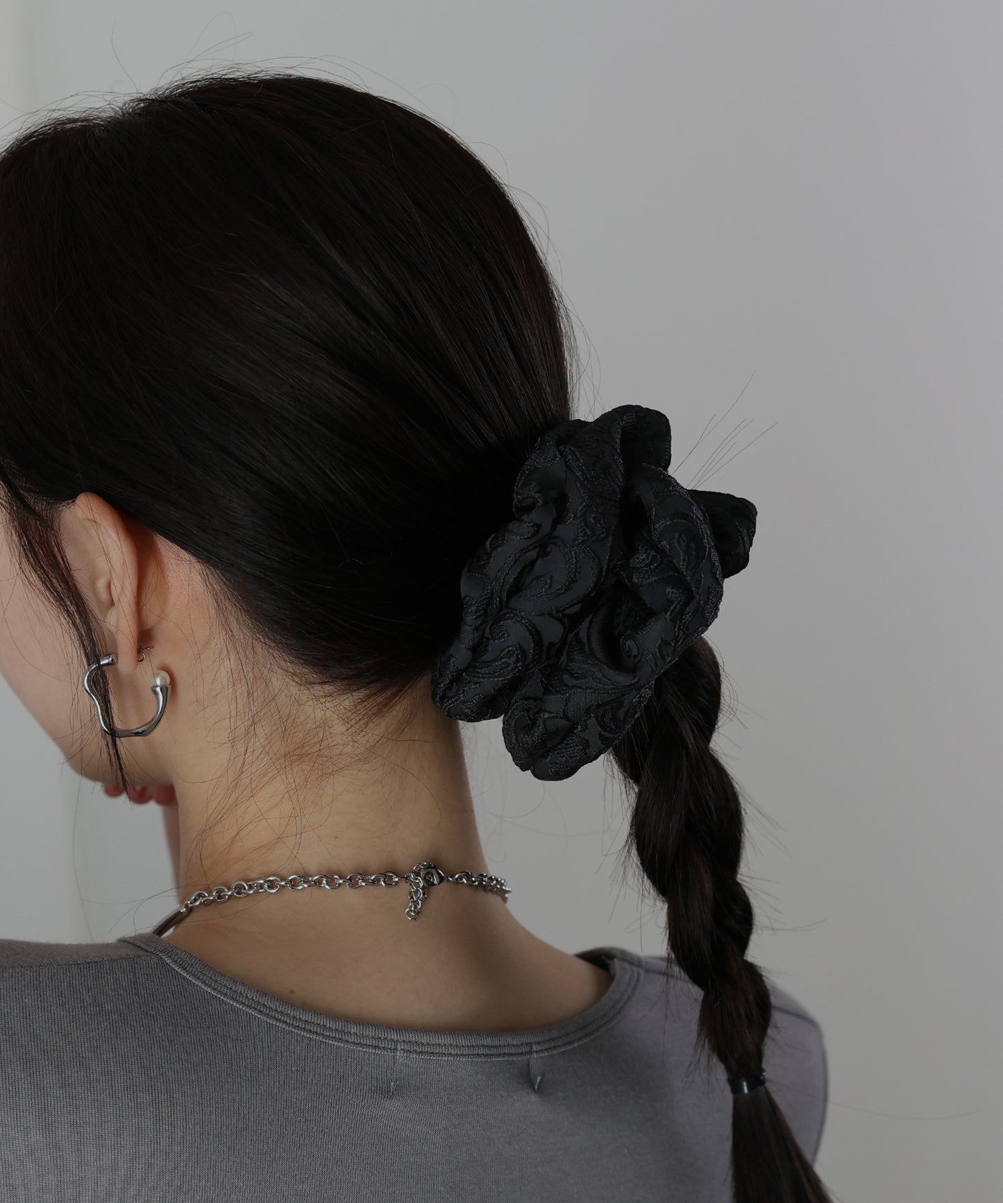 【早割5％OFF】ジャガードサテンシュシュ【ネコポス】