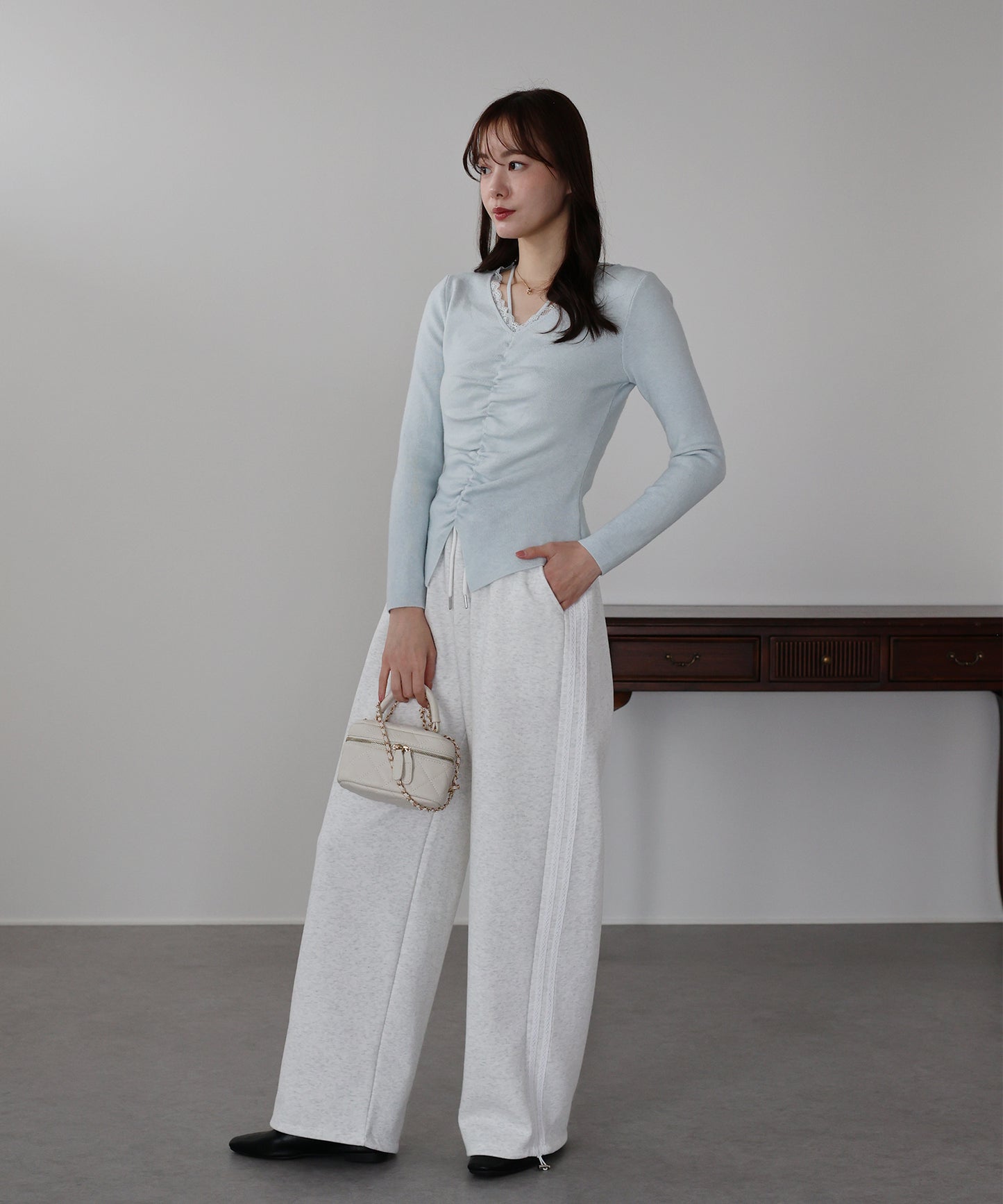 【早割5％OFF】サイドレーススウェットパンツ