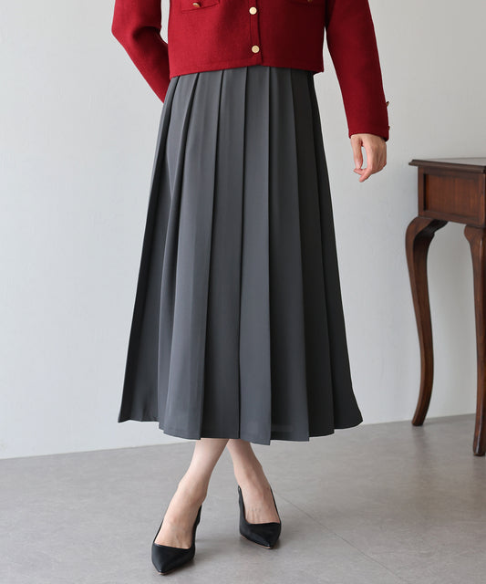 【早割5％OFF】ロングプリーツスカート