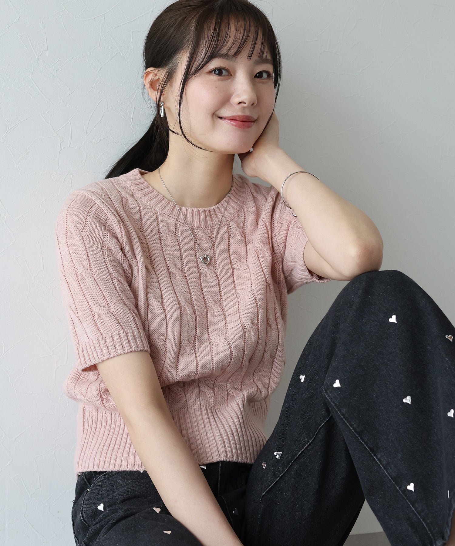  jeans ケーブルニット 半袖ケーブルニット – BLUE ONLINE