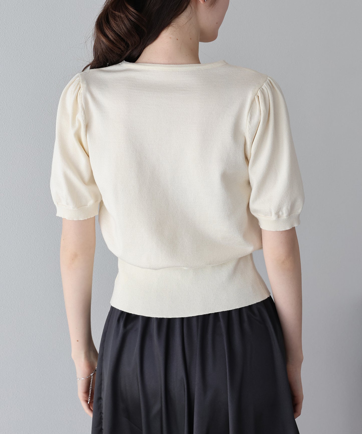 【早割5％OFF】リボンハートボタンニットトップス