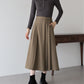 サイドベルトプリーツスカート