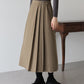 サイドベルトプリーツスカート