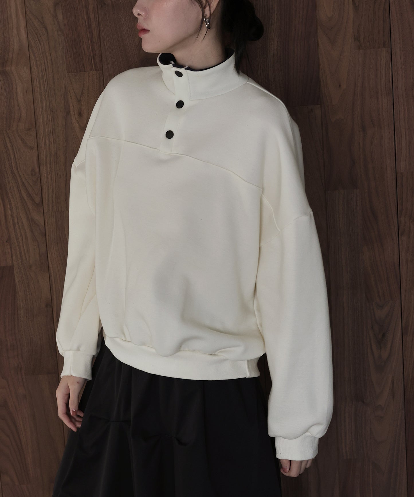 【早割5％OFF】裏起毛バイカラースウェット